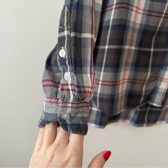 Sundry Flannel Plaid Button Up Shirt - Picture 6 of 6